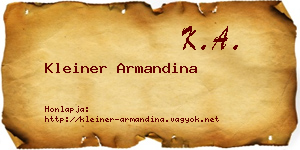 Kleiner Armandina névjegykártya